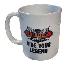 Harley-Davidson White Ceramic Mug Simi Valley